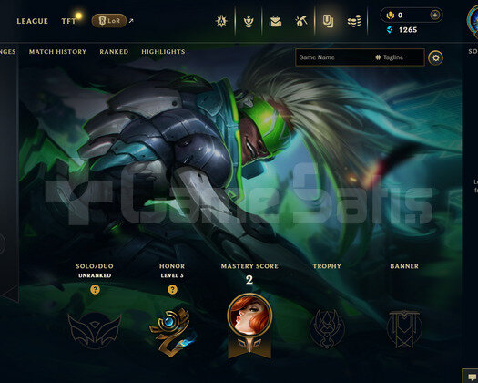 EUW Unranked | 2 Kostüm - 22 Hero | LoL Hesap