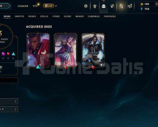 TR Unranked | 3 Kostüm - 22 Hero | LoL Hesap