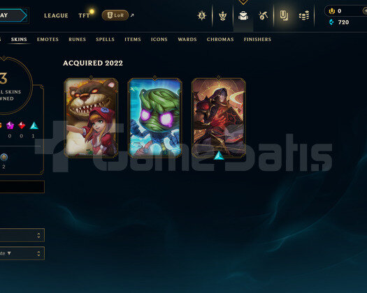TR Unranked | 3 Kostüm - 30 Hero | LoL Hesap