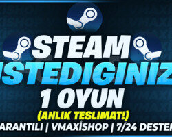 İSTEDİĞİNİZ 1 OYUN STEAM + GARANTİ