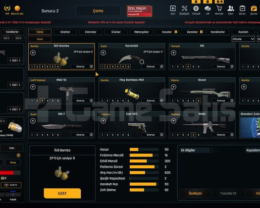 Sınırsız Karambit + İkili Bombalı Zula Hesabı