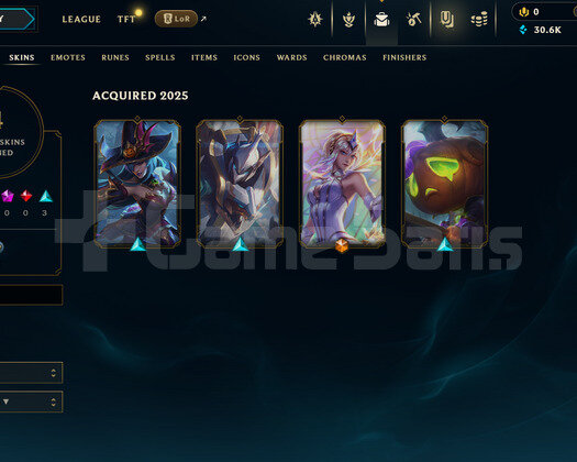 EUW Unranked | 4 Kostüm - 30K Mö | LoL Hesap