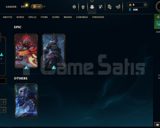 LOL 30 LVL DERECESİZ HESAP SATIŞI