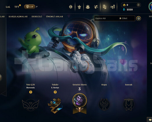 TR Unranked | 2 Kostüm - 30 Hero | LoL