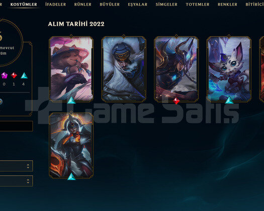 TR Unranked | 6 Kostüm - 35 Hero | LoL