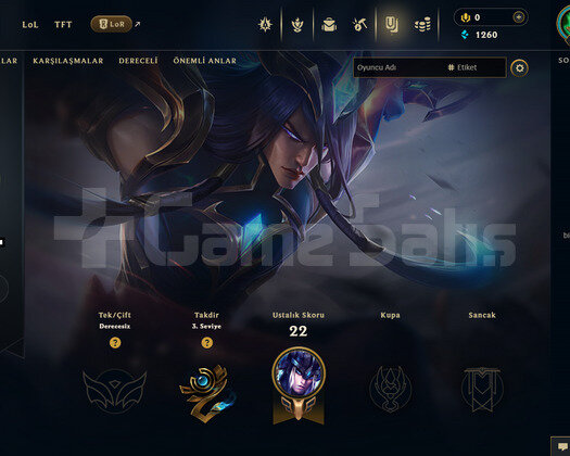 TR Unranked | 6 Kostüm - 35 Hero | LoL