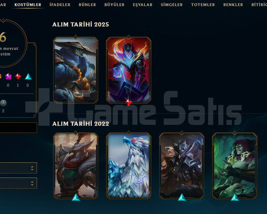 TR Unranked | 6 Kostüm - 25 Hero | LoL