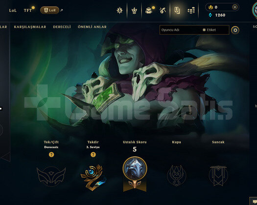 TR Unranked | 6 Kostüm - 25 Hero | LoL