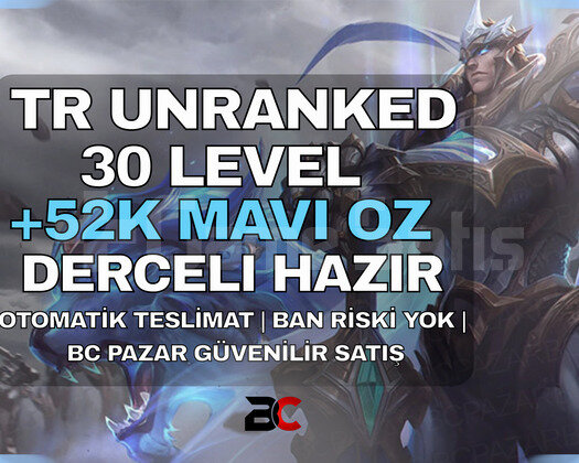 DERECLİ HAZIR 10 WİN TR 52K+ ÖZ UNRANKED