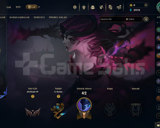 EUW 34 LEVEL DEMİR 4 MAİLLİ 11 SKİNLİ FRESH HESAP!