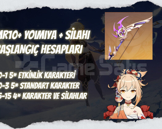 AS | MR10+ Yoimiya+ Silahı - Başlangıç Hesapları