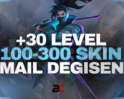 Mail Değişen 100-300 Skin LOL Random Hesap