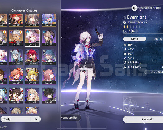 TL 40 | 6X5 Evernight + Himeko E1