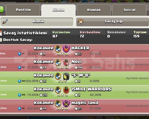 11 SEVİYE KLAN. 7 SEVİYE BAŞKENT