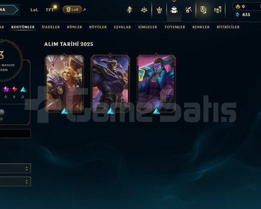 TR Unranked | 3 Kostüm - 24 Hero | LoL Hesap