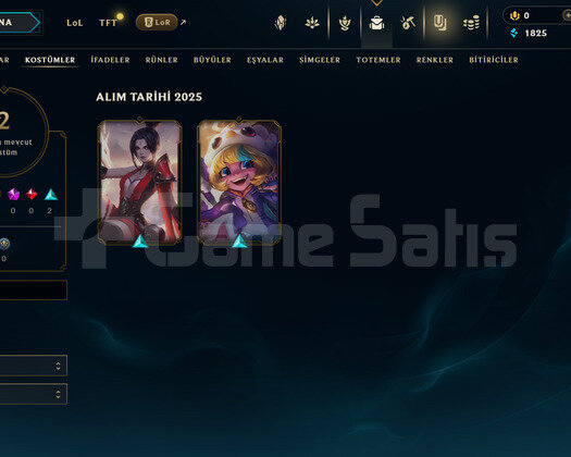TR Unranked | 2 Kostüm - 25 Hero | LoL Hesap