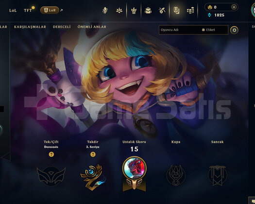 TR Unranked | 2 Kostüm - 25 Hero | LoL Hesap
