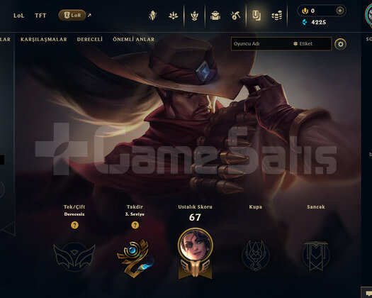 TR Unranked | 7 Kostüm - 38 Hero | LoL Hesap