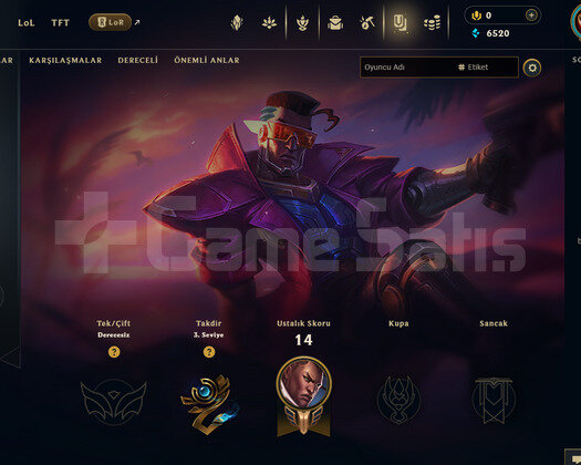 TR Unranked | 2 Kostüm - 26 Hero | LoL Hesap