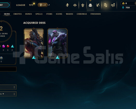 TR Unranked | 2 Kostüm - 25 Hero | LoL Hesap
