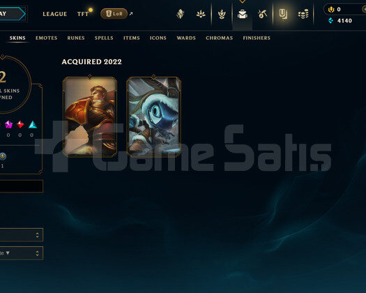 TR Unranked | 2 Kostüm - 21 Hero | LoL Hesap