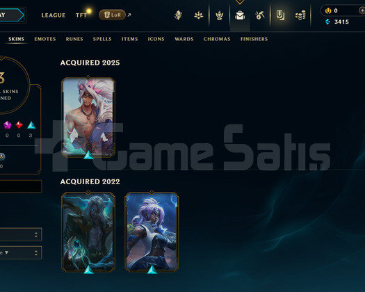 TR Unranked | 3 Kostüm - 27 Hero | LoL Hesap