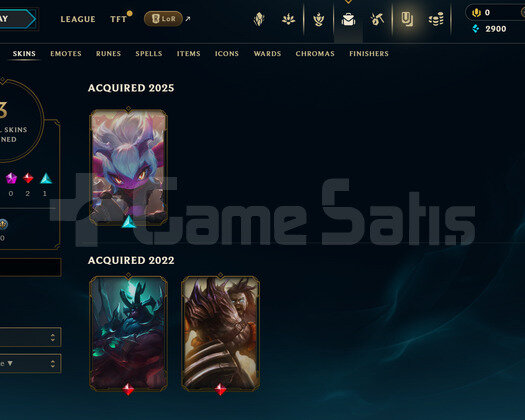 TR Unranked | 3 Kostüm - 26 Hero | LoL Hesap