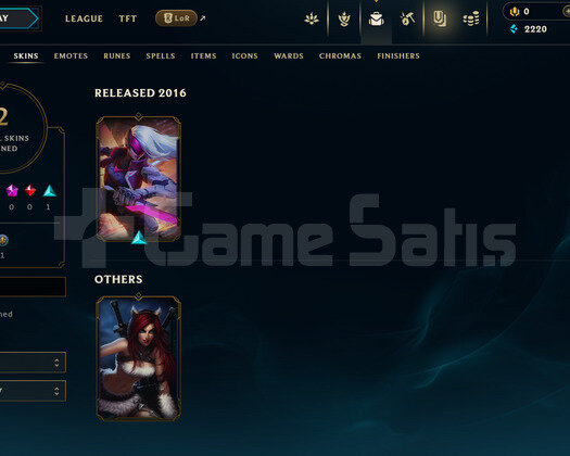 TR Unranked | 2 Kostüm - 24 Hero | LoL Hesap