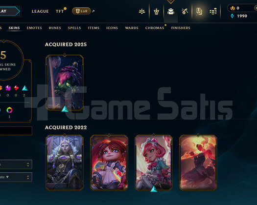 TR Unranked | 5 Kostüm - 33 Hero | LoL Hesap