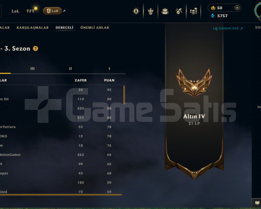 LOL EUWEST GOLD ANINDA TESLİMAT ÖMÜRLÜK ÇOK UCUZA
