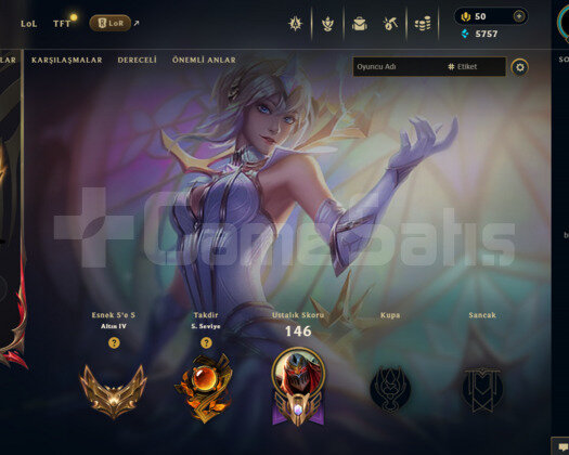 LOL EUWEST GOLD ANINDA TESLİMAT ÖMÜRLÜK ÇOK UCUZA