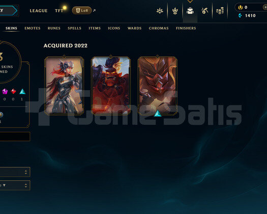 EUW Unranked | 3 Kostüm - 40 Hero | LoL Hesap