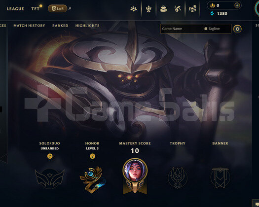EUW Unranked | 1 Kostüm - 25 Hero | LoL Hesap