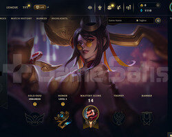 EUW Unranked | 1 Kostüm - 24 Hero | LoL Hesap