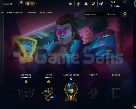 EUW Unranked | 1 Kostüm - 22 Hero | LoL Hesap