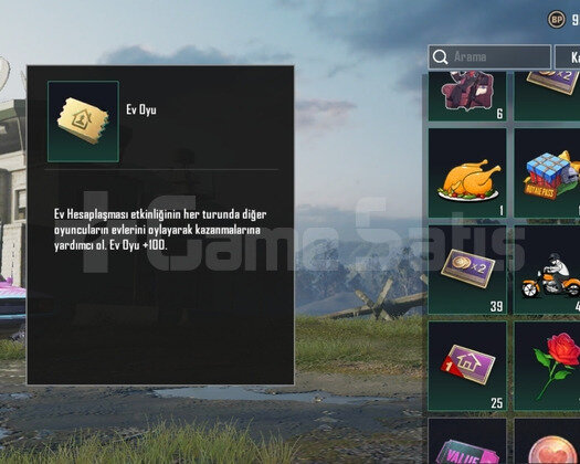 1000 adet pubg ev oyu