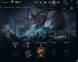 EUW Unranked | 3 Kostüm - 41 Hero | LoL Hesap