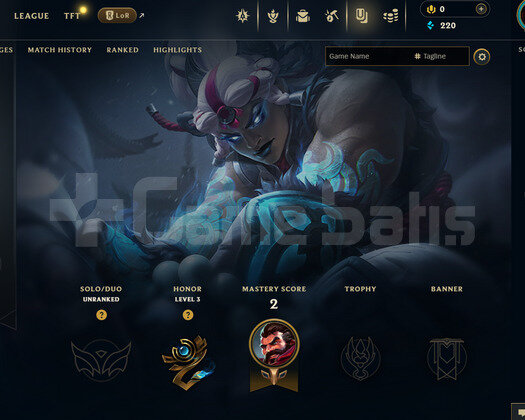 EUW Unranked | 3 Kostüm - 41 Hero | LoL Hesap