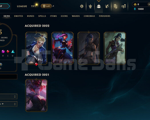 EUW Unranked | 5 Kostüm - 34 Hero | LoL Hesap