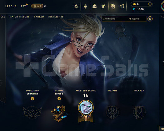 EUW Unranked | 5 Kostüm - 34 Hero | LoL Hesap