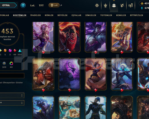 613 LEVEL / 453 SKIN / FULL HERO / +MAIL / KAÇMAZ