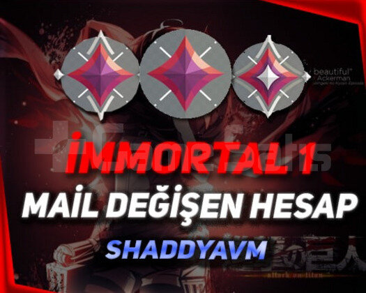 TR - İMMORTAL - MAİL DEĞİŞEN - ULTRA YÜKSEK MMR