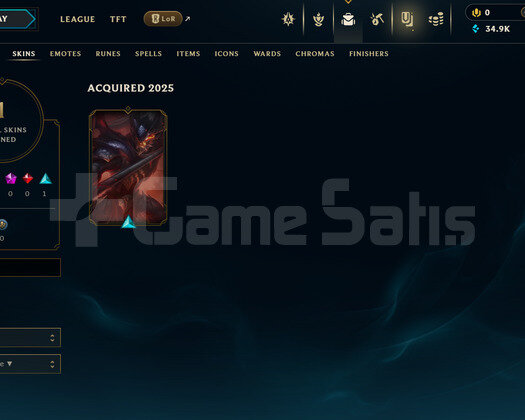EUW Silver 2 | 1 Kostüm - 34K Mö | LoL Hesap