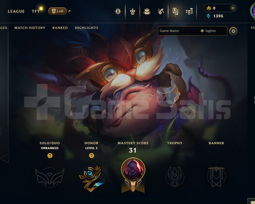 EUW Unranked | 3 Kostüm - 31 Hero | LoL Hesap
