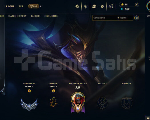 EUW Silver 2 | 6 Kostüm - 50K Mö | LoL Hesap