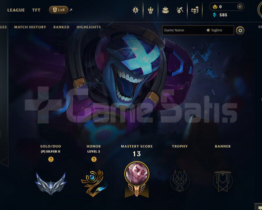 TR Silver 2 | 1 Kostüm - 31 Hero | LoL Hesap