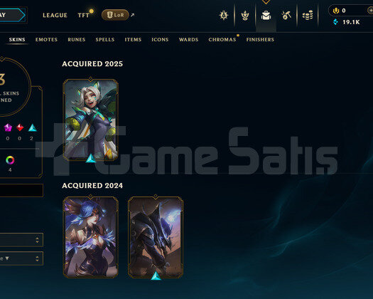 TR Silver 1 | 3 Kostüm - 19K Mö | LoL Hesap