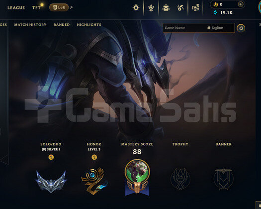 TR Silver 1 | 3 Kostüm - 19K Mö | LoL Hesap