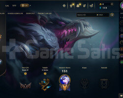 TR 57 LEVEL DEMİR 4 MAİLLİ 8 SKİNLİ FRESH HESAP!!!