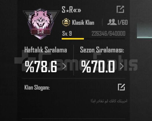 9.3 SEVİYE İSİM DEĞİŞTİRME AÇIK KLAN